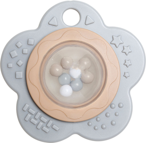 Anneau de dentition hochet bébé - Gris