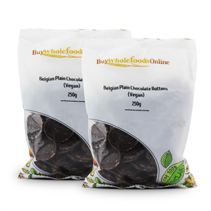 Belgian 55% Dark Chocolate Buttons (Vegan) 500g