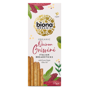 Organic Quinoa Grissini Italian Breadsticks (Biona) 125g