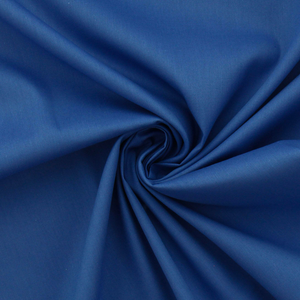 Tissu popeline de coton - Bleu de France