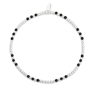 Signature Silver Mini Onyx Trio IMERAKI Bracelet
