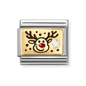 Classic Gold Rudolph Charm