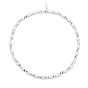 Signature Silver Full White Onyx IMERAKI Bracelet