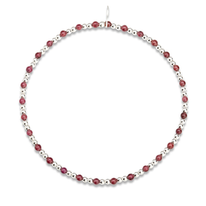 Signature Silver Full Garnet IMERAKI Bracelet