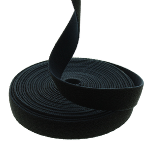 Ruban auto-agrippant élastique à coudre noir - 38 mm