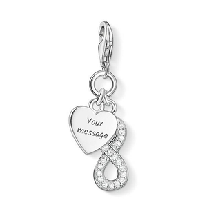 Classic Infinite Love Silver Cubic Zirconia Charm