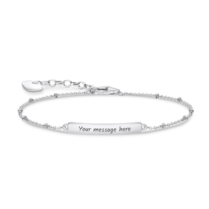 Silver Dots Classic Bar Bracelet
