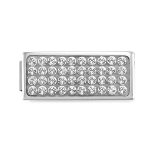 GLAM Pave Crystal Double Charm