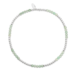 Signature Silver Green Jade Section IMERAKI Bracelet