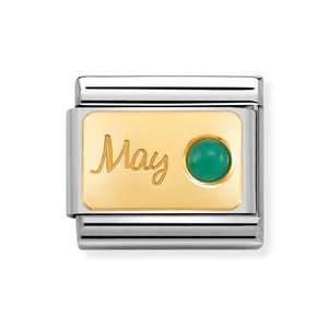 Classic Gold May Birthstone Charm