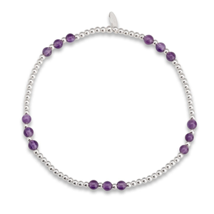 Signature Silver Amethyst Beaded IMERAKI Bracelet