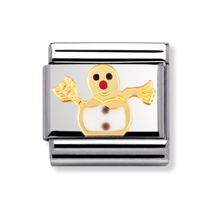 Classic Enamel Snowman Charm