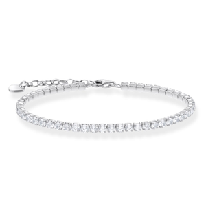 Silver 3mm White Zirconia Tennis Bracelet