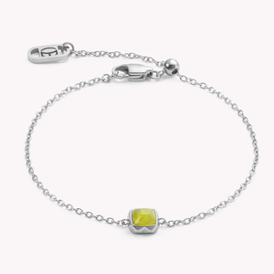 Elegance Bracelet Green Jade August Birthstone
