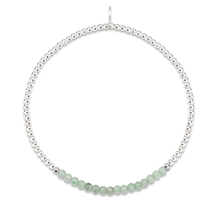 Signature Silver Green Jade IMERAKI Bracelet