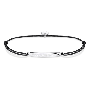 Silver & Black Bar Little Secrets Handwriting Bracelet