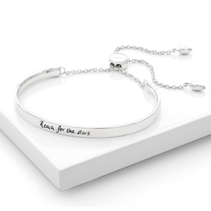 Signature Silver Slider Handwriting Bracelet