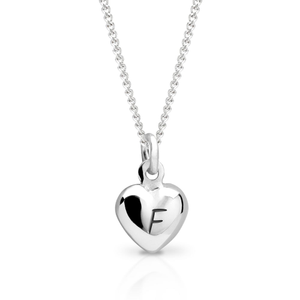 Signature Silver Puffed Heart Necklace
