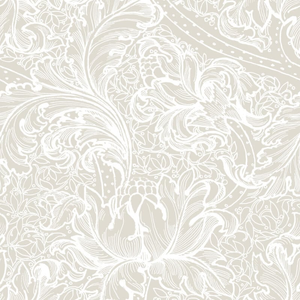 Galerie Morris Major Floral Beige Wallpaper - LB25143