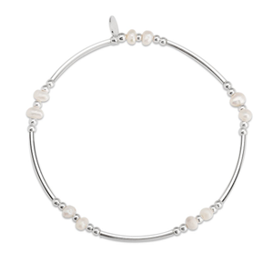 Signature Silver Pearl Noodle IMERAKI Bracelet
