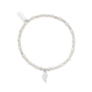 Silver & Pearl Forever & Always Bracelet