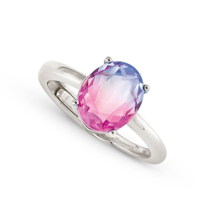 Symbiosi Silver Pink-Purple Ring