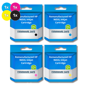 compatible for HP 965XL Ink Cartridge Value Pack  - Includes: [1 x Black, Cyan, Magenta, Yellow][Firmware Safe]