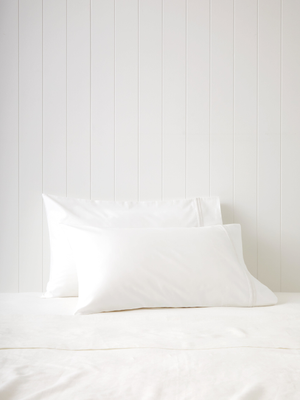 Monarch Standard Pillowcase Set in White