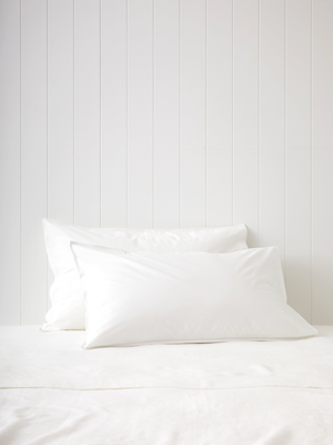 Purity Organic Cotton Standard Pillowcase Set in White
