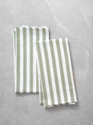 WC Stripe Tea Towel Set of 2