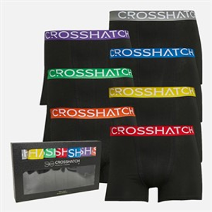 Crosshatch Mens Septet Seven Pack Boxer Shorts Assorted