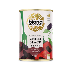 Organic Chilli Beans - Black Bean (Biona) 410g