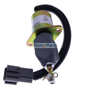 Fuel Solenoid 129953-77811 1751ES-12A3UC12B1S SA-4673-S for Hyundai R55-7 R60-5 Volvo EC55 ECR88 Yanmar Vio55 Vio75 Engine 4TNV94 4TNE94L 4TNV98