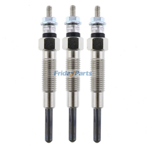 3 Pcs Glow Plug for Mitsubishi Engine S3L S3L2 Excavator Forklift Tractor