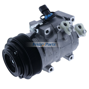 12V 8PK 10SRE18C A/C Compressor RE326205 for John Deere Engine 6068 6135 Skid Steer Loader 333E 332E 329E 328E 326E 323E 320E 319E 318E