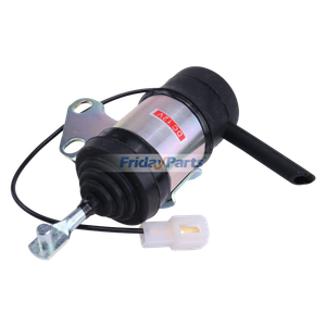 12V Fuel Stop Solenoid 16851-60014 for Kubota Tractor BX2350D BX2360 BX24D BX25 G2160 TG1860 GR2100 GR2110 GR2120 GR2120B