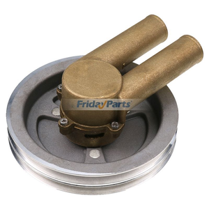 Double V Belt Pulley Sea Water Pump 21214596 3858229 for Volvo Penta Engine 4.3L 5.0L 5.7L