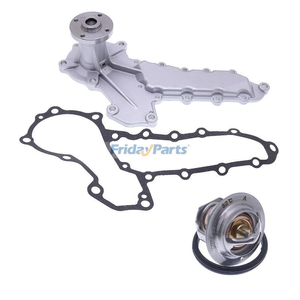 Water Pump 16412-73030 with Thermostat 1E401-73012 for Kubota Engine D1302 D1402 D1703 V1903 V2203 V1702 V1902 V2003 V2403