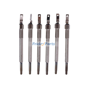 6 Pieces Glow Plug 304131R1 304131R3 343894R1 for CASE International Engine D166 D188 D236 D282 D301 Farmall Tractor 340 460 504 706 27G