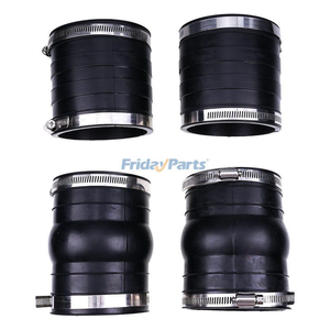 2 Set Exhaust Hose Bellow 3852696 3863450 for OMC Volvo Penta 4.3 5.0 5.7 Upper Lower Rubber Coupler