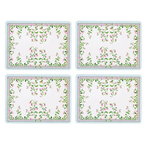 Cath Kidston Twin Flowers Set of 4 Cork Backed Placemats