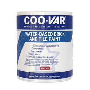 Coo-Var® Water Based Brick & Tile Paint Matt Red 2.5ltr