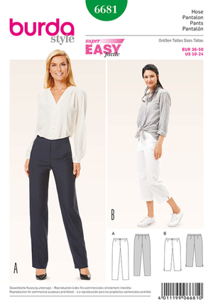 Patron de pantalon - Burda 6681