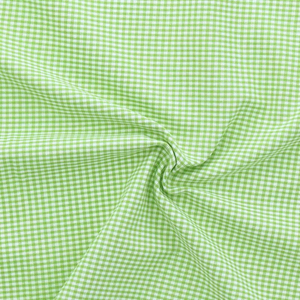 Tissu Vichy petits carreaux - Vert anis