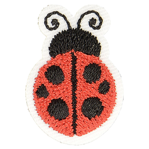 Écusson thermocollant coccinelle - Rouge
