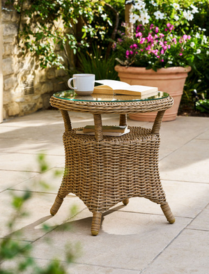 Brayford Side Table - Pe Rattan, Natural
