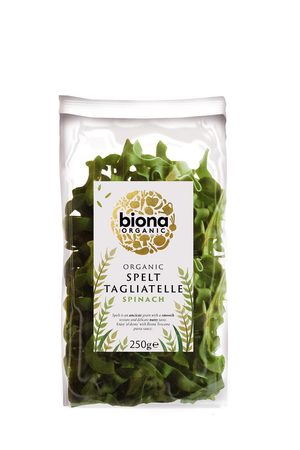 Organic Spelt Spinach Tagliatelle (Biona) 250g