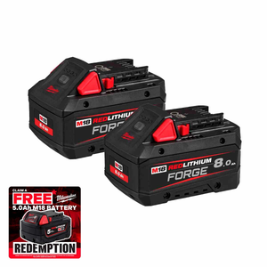 Milwaukee M18 FB8 FORGE 18V 8.0Ah Battery Twin Pack
