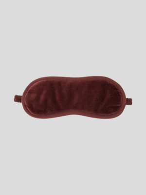 Maison Velvet Eye Mask in Merlot