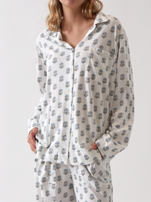 Eloise Organic Cotton Knit PJ Shirt